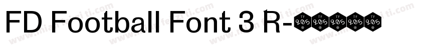 FD Football Font 3 R字体转换